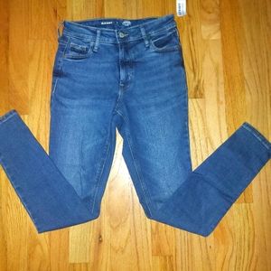 NWT Old Navy sz 0 High Rise Rockstar Super Skinny Jeans Juniors Ladies New